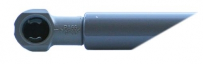Umělohmotný kloub pro čep M8, vnitřní závit M6x8mm, vnitřní koule ø 10mm - šedá